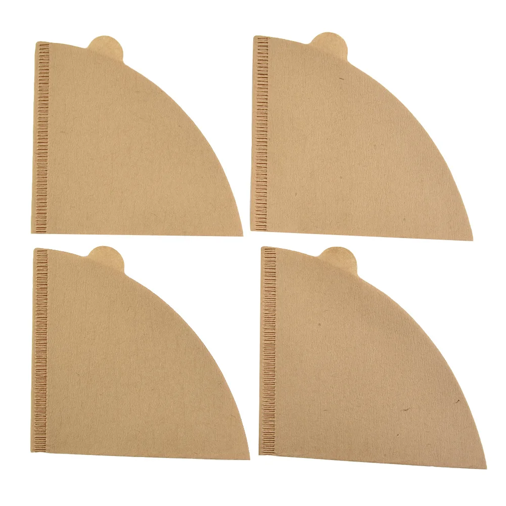 Coffee Maker Coffee Filter Paper Hand-wash Log Pulp 40pcs/bag Coffee Pot Cone-shaped Drip Filter Paper High Quality