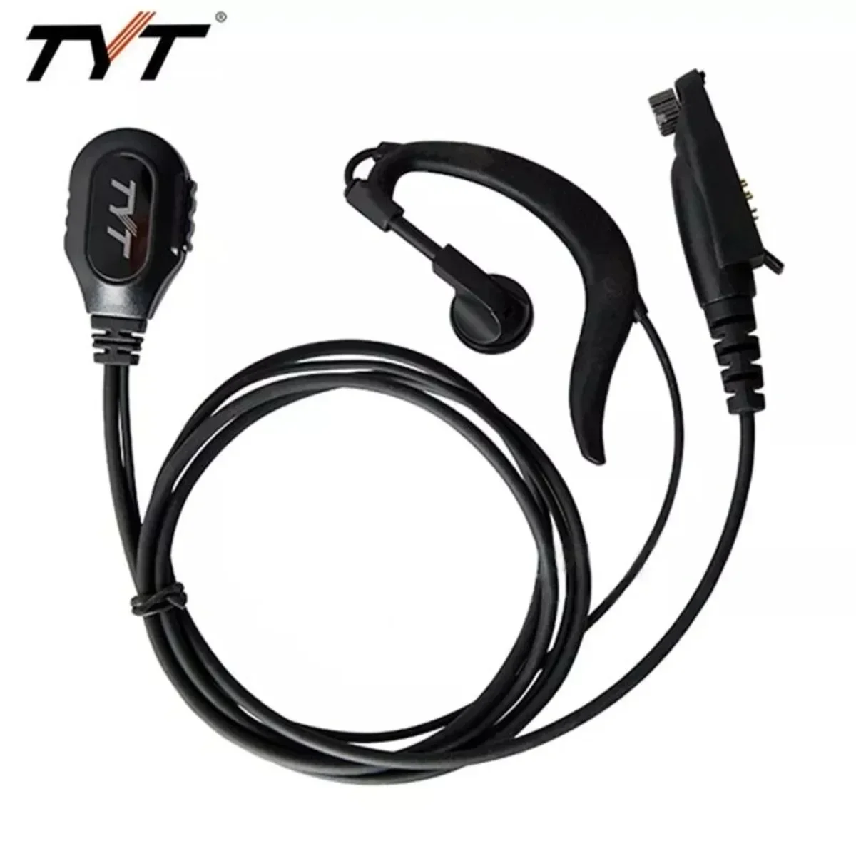 

TYT MD2017 Earpiece with PTT Microphone for MD-2017 HAM Radio Mic Waterproof Lightweight Flexible Adjustable Ear Loop Headset