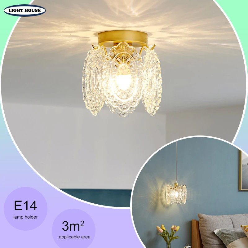

Scandinavian Round Aisle Light Simple Modern Creative Porch Stairs Balcony Home Children's Room Ceiling Light