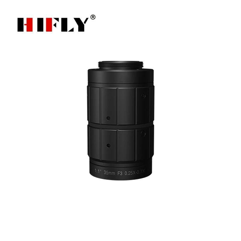 Objectif macro haute résolution 12MP 35mm 1.1" F3-16 C CS Mount pour caméras industrielles