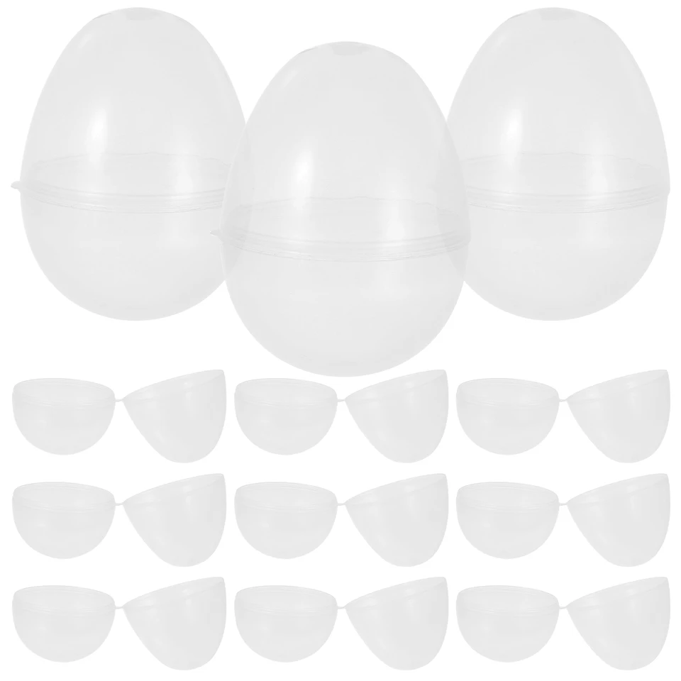 Set De 25 Huevos De Pascua De Plástico De 6 Cm – Blancos, Irrompibles, Con Cuerdas Para Colgar, Ideales Para Pintar, Decorar Y Manualidades En Familia