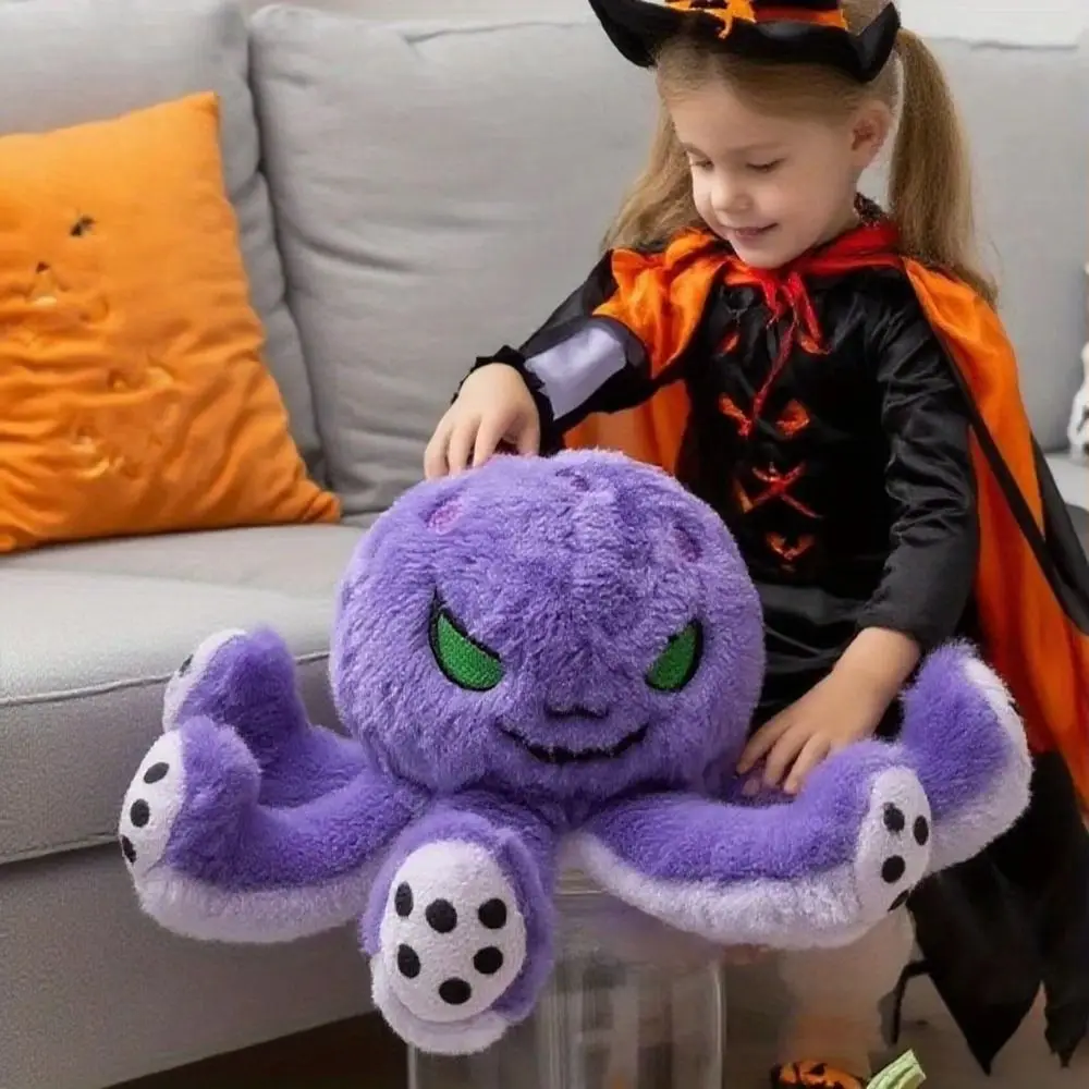 

ПП хлопок Хэллоуин осьминог плюшевая игрушка тема Хэллоуина пушистая мягкая кукла осьминог портативная коллекция осьминог чучело животное