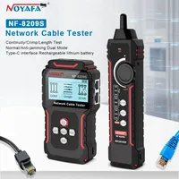 English VersionNetwork Cable Tracker ZHOUCE NF-8209S Lan Measure Tester Network Tools LCD Display Measure Length Wiremap Tester