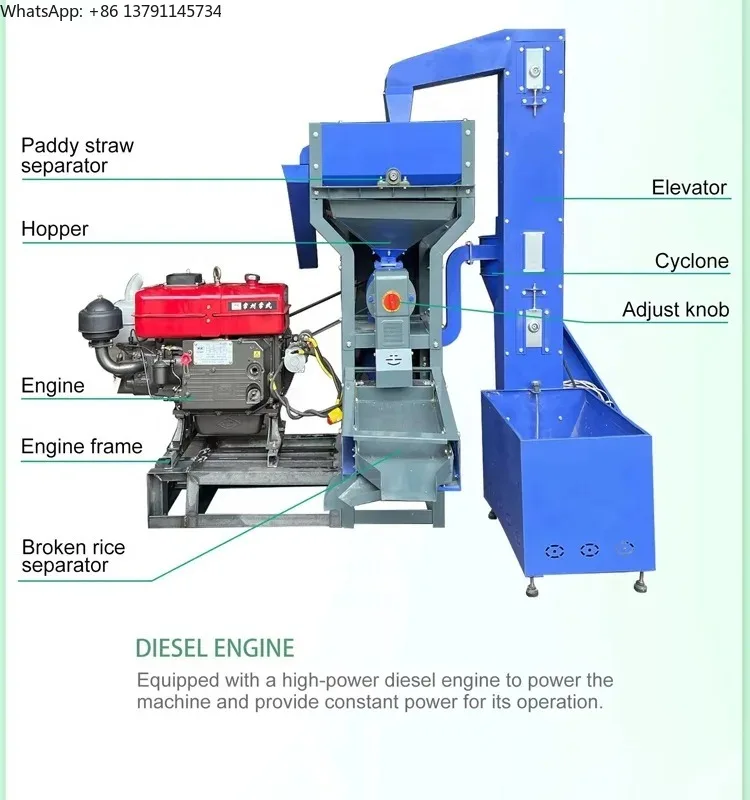 

500-600 Kg/h Portable Wheat Barley Small Rice Milling Machine Rice Milling Machine Complete Set Combined Rice Mill Machine