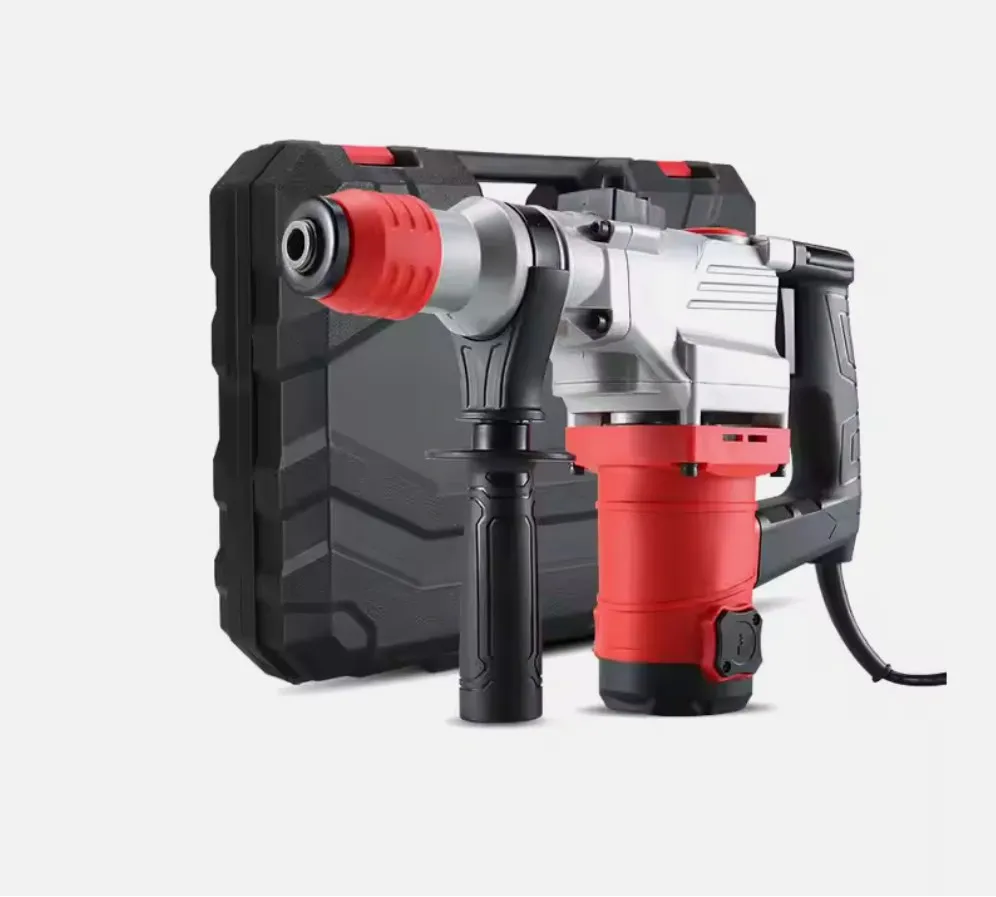 220V Industrial Strength Jackhammer High Power Heavy Duty Electric Demolition Hammer DIY Concrete Breaker Impact Drill