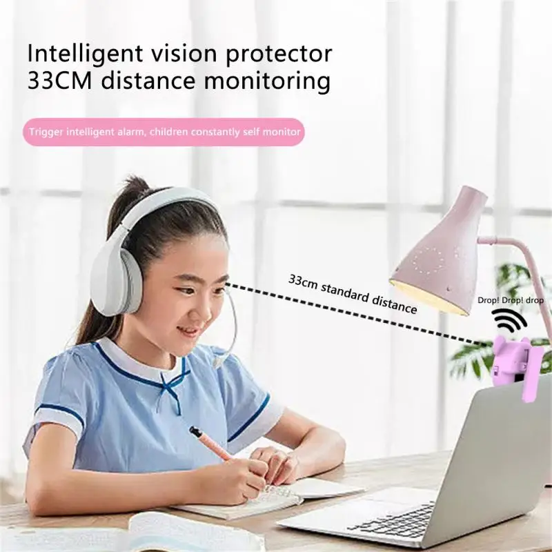 ป้องกันค่อมท่าทาง Corrector ป้องกันสายตาสั้นเด็ก Vision Protector เตือนระยะการเขียนที่เหมาะสม