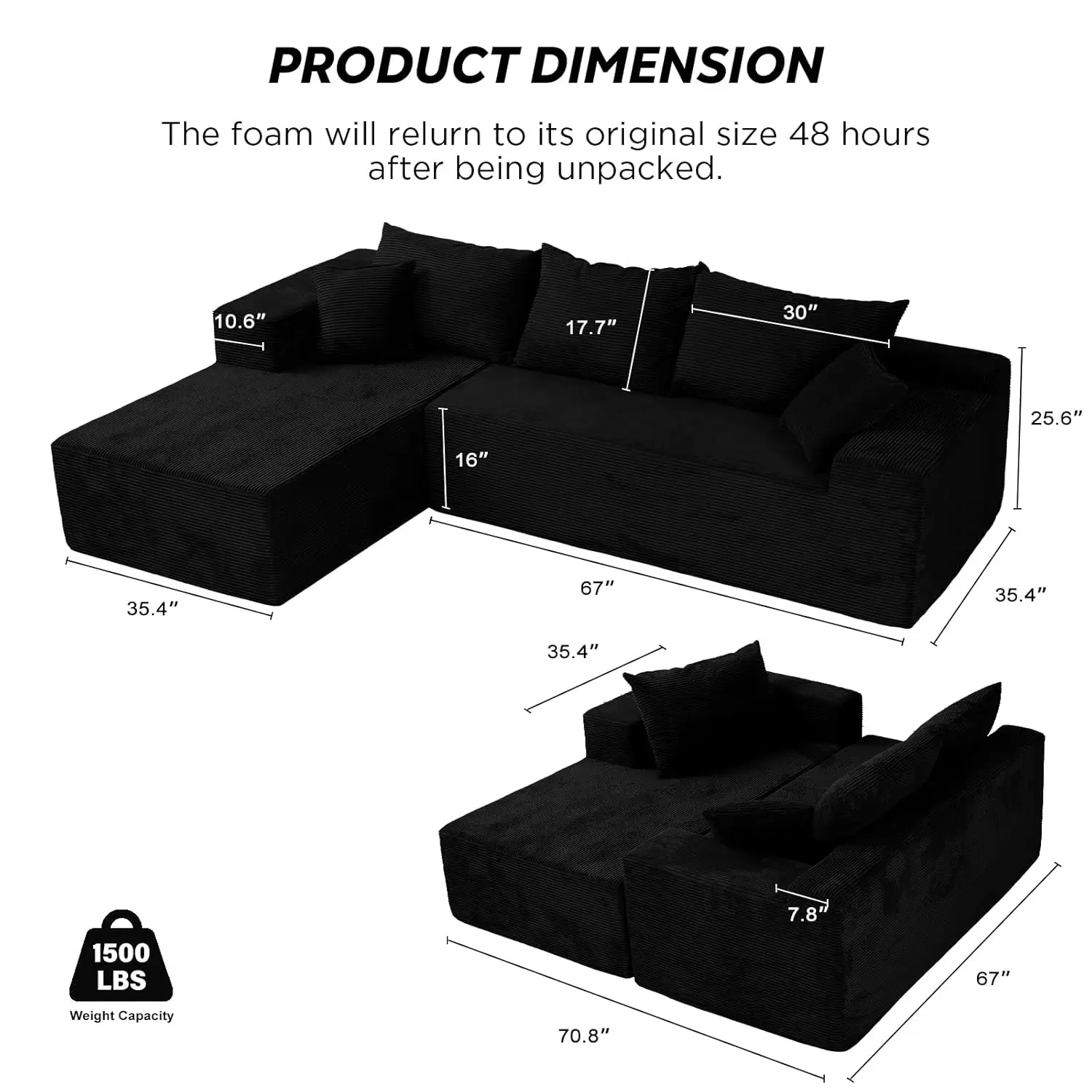 Thumbnail 2 - #10 Best Rated Modular Sectional Sofas to Buy in 2026