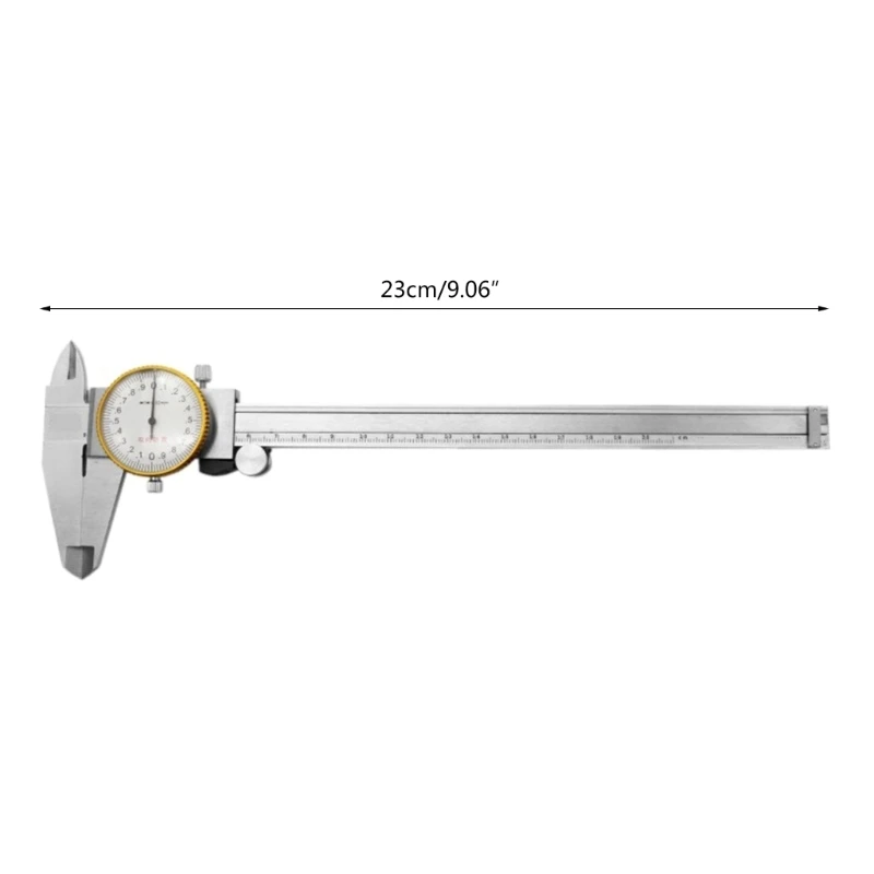 a quadrante Acciaio inossidabile Vernier Pachimetro Calibro metallo Righello Carpenteria Micrometro Strumenti con