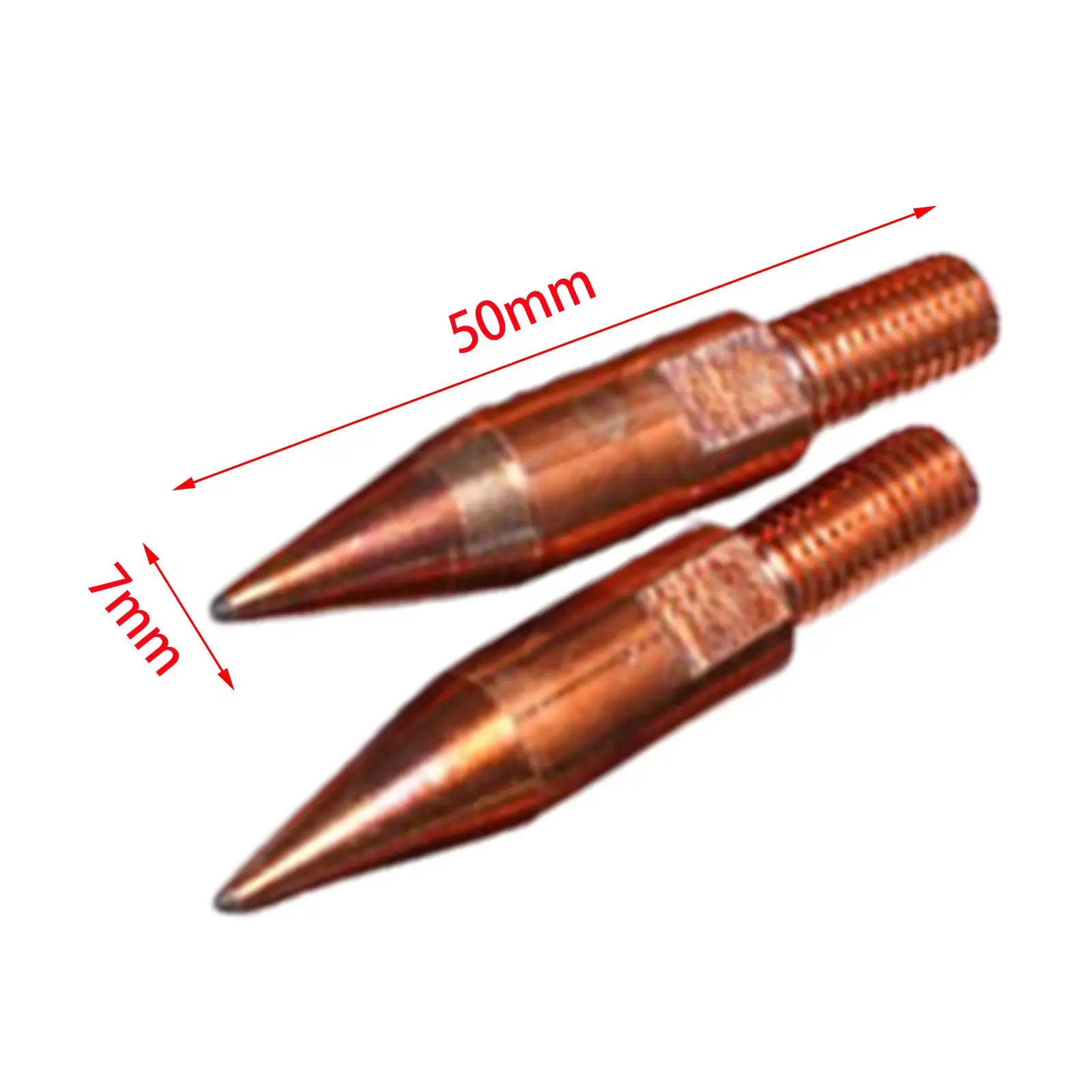 2Pcs Minor Dents Repair Tools Welder Tips Metal Surface Dents Repair Parts for