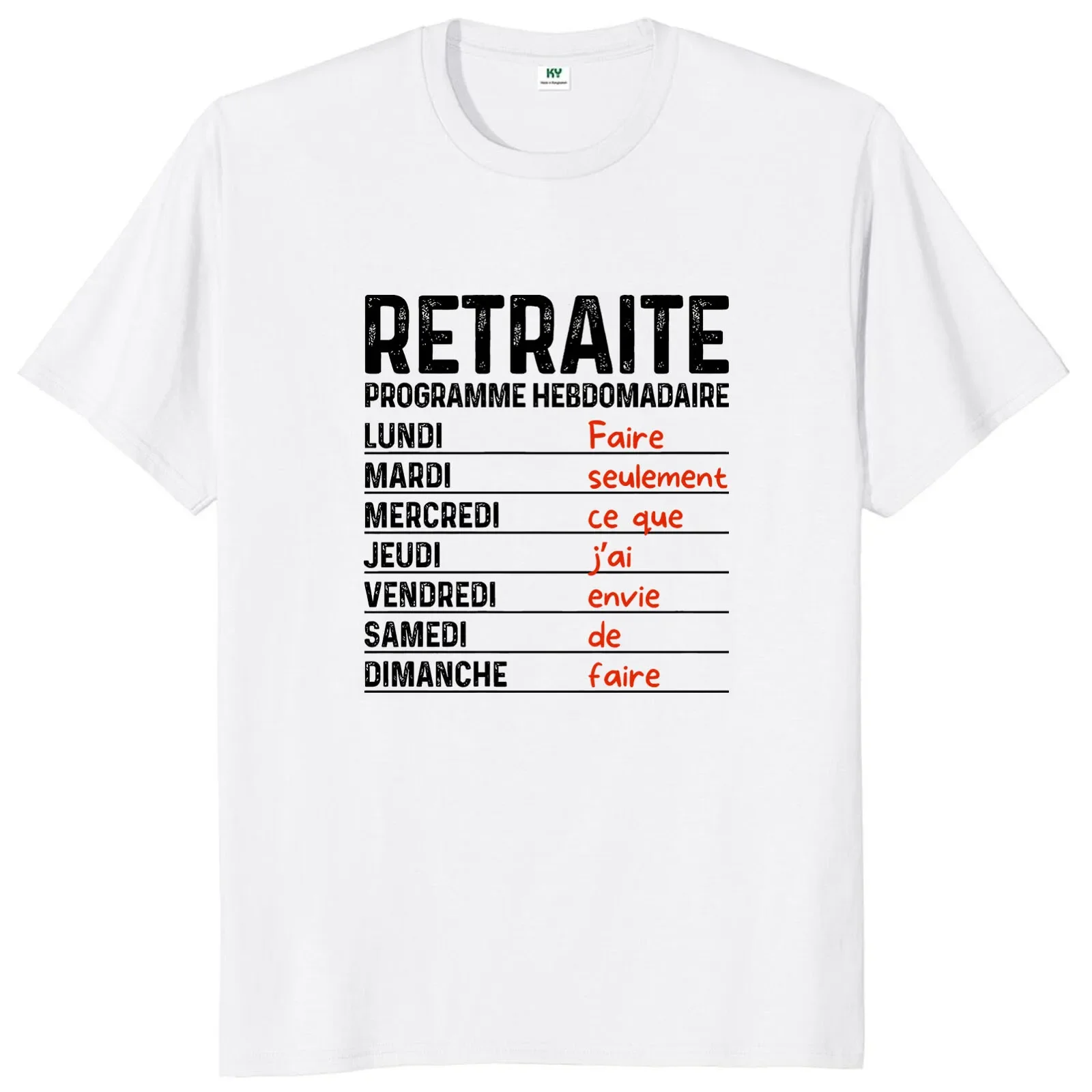 Retirement 2024 T Shirt Retro French Humor Retired Dad Gift Tee Tops EU Size 100% Cotton Soft Unisex O-neck T-shirt