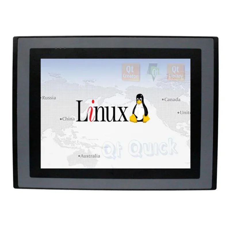 

cheap HMI resistive industrial control Monitor Linux system 8 inch LCD display embedded panel pc hmi screen