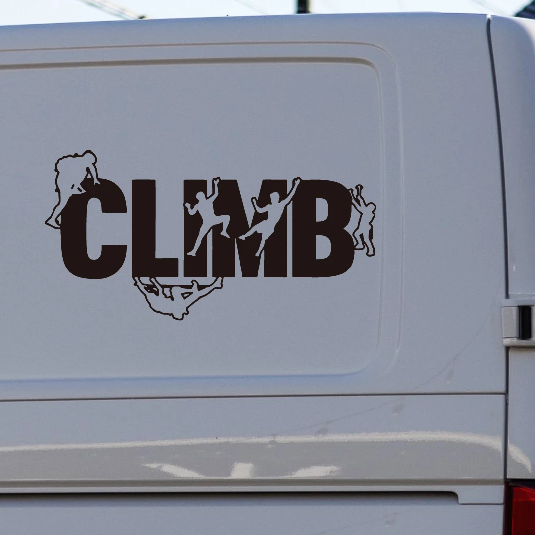 Climb Climbers Climbing Car Sticker For Laptop Bottle Truck Phone Motorcycle Van SUV Vehicle Paint Window Wall Cup Fishing Boat