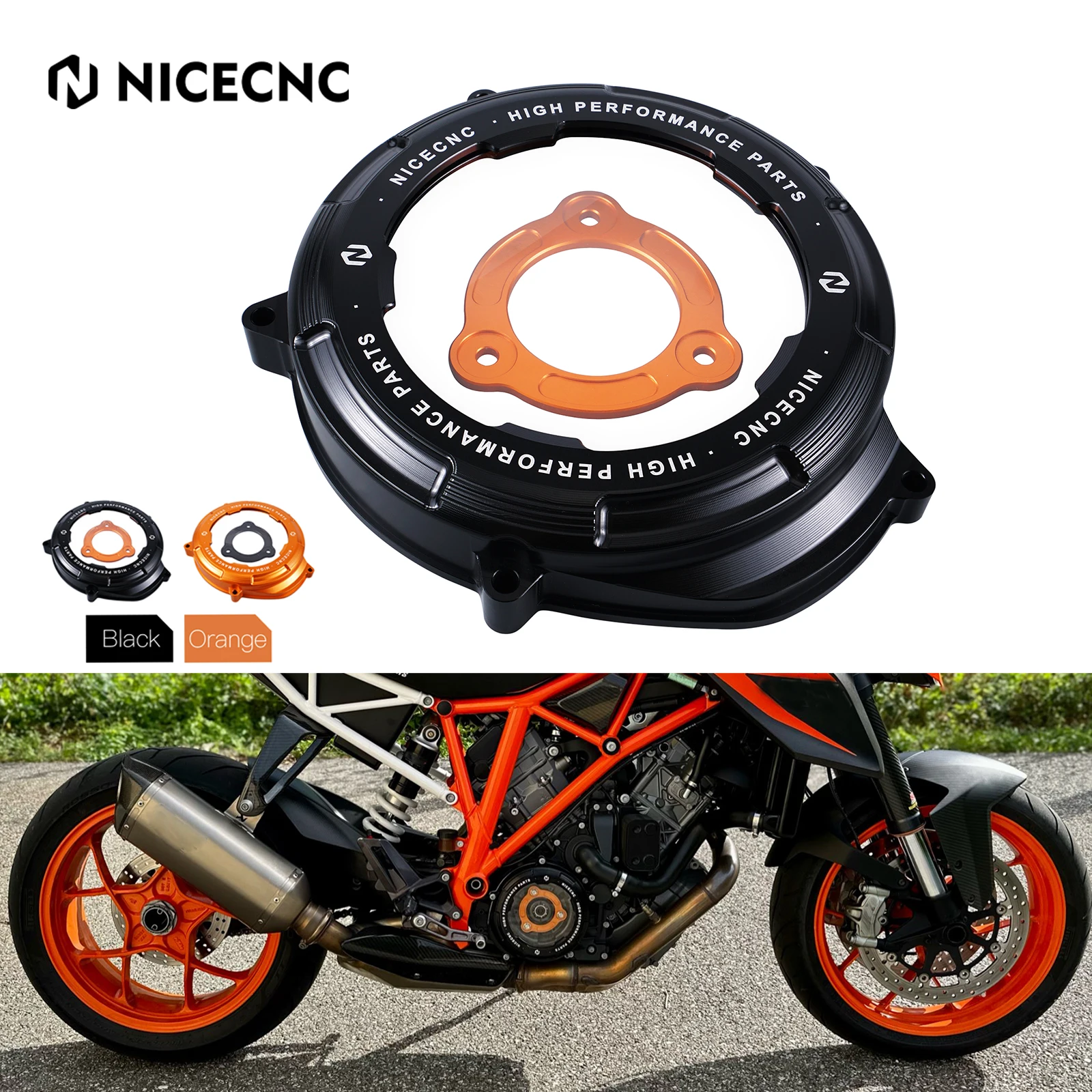 For KTM 1290 Super Duke R GT 2014-2023 1290 Super Adventure R/S/T 2017-2023 Motorcycle Clear Engine Clutch Cover Pretector