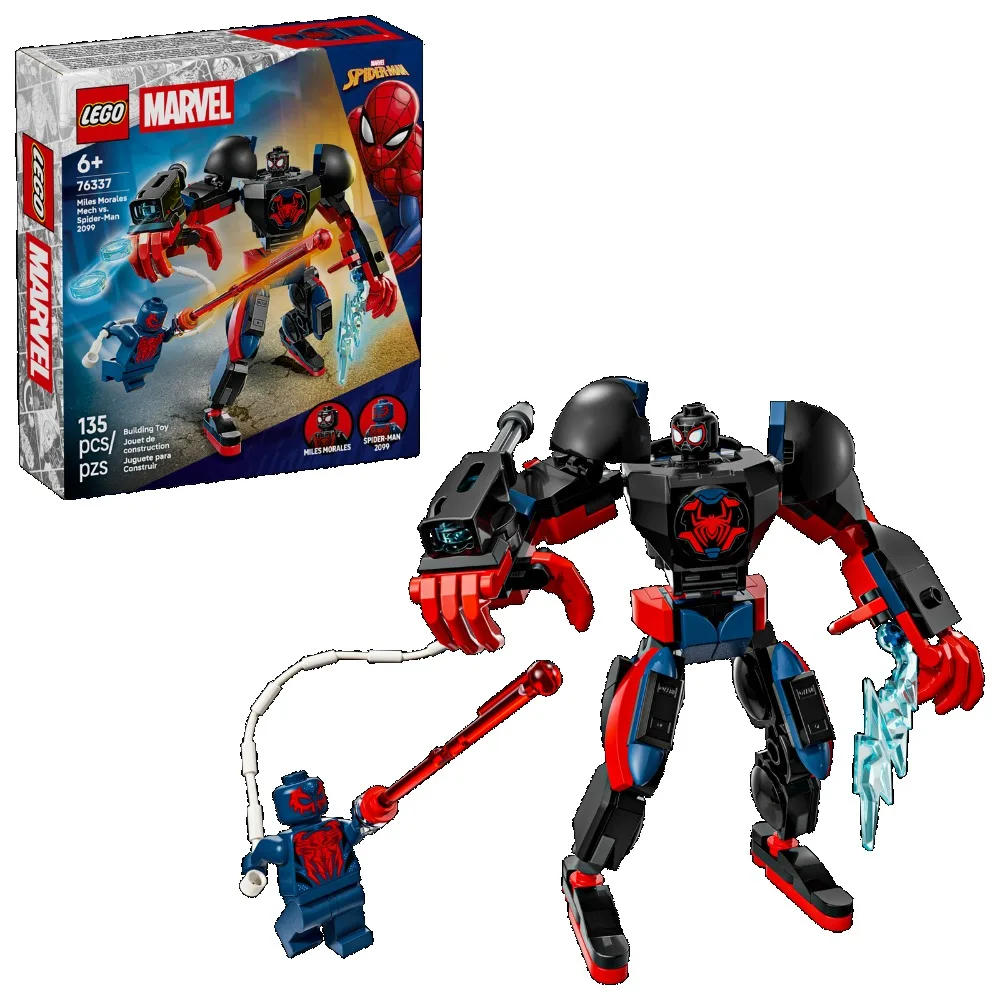 

LEGO® Miles Morales Mech Vs. Spider-Man 2099 76337 Super Hero Building Toy Birthday Gift for Boys Girls Ages 6+ 135Pieces