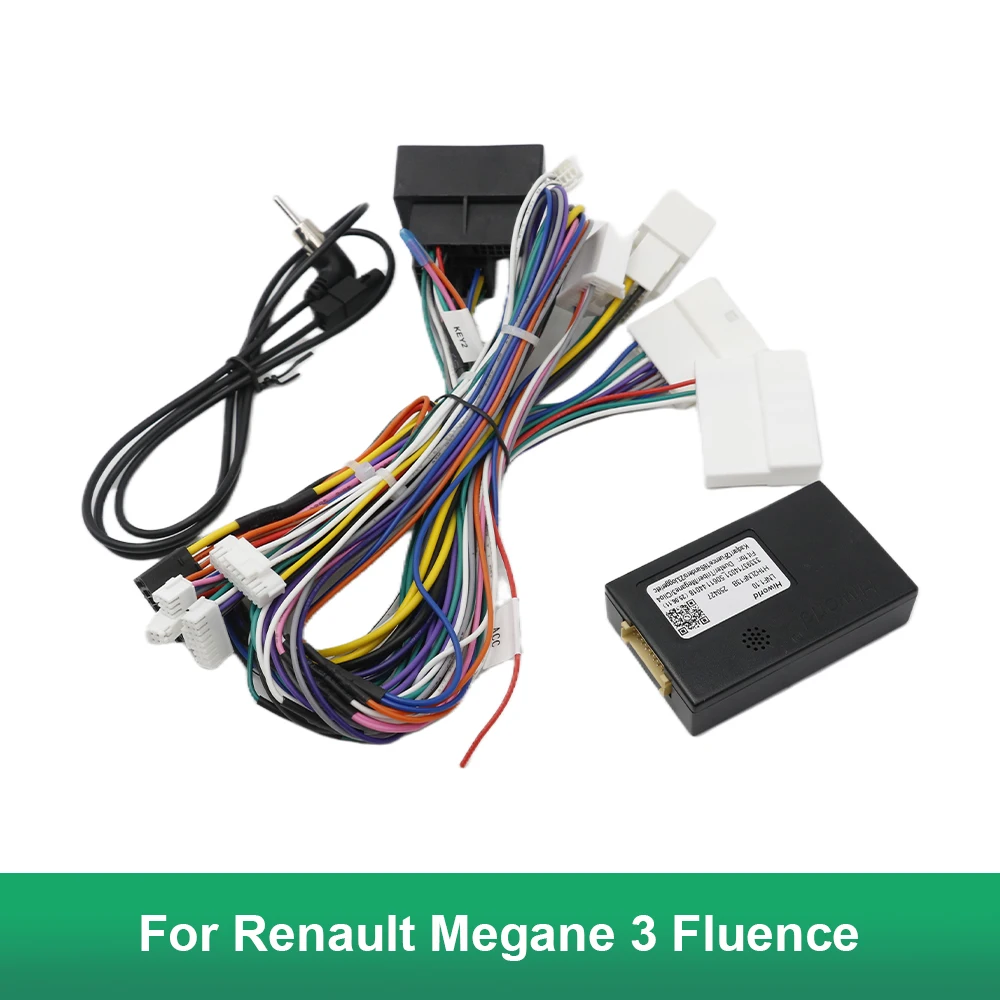 Wiring Harness CAN Bus Decoder LNF1.10 for Renault Megane 3 Fluence 16 Pin Plug To 12 Pin Connector Car Android Cable Adapter