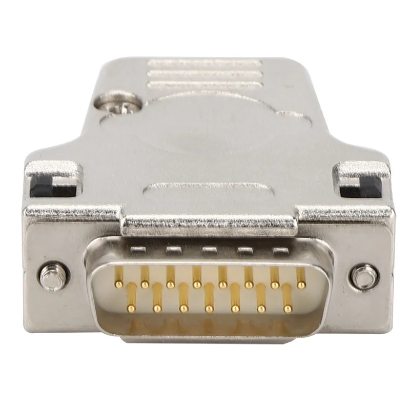 DB15P-180 D-SUB Serial Connector Metal Shell 15 Pin Male Interface Serial Adapter