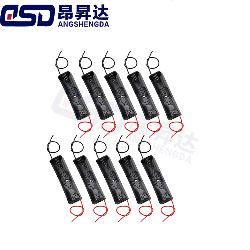 1pcs 18650 Battery Case Holder with Wire Bundle,DIY Battery Storage Boxes, 18650 1 Bay Cell Battery Holder, 1 Slots