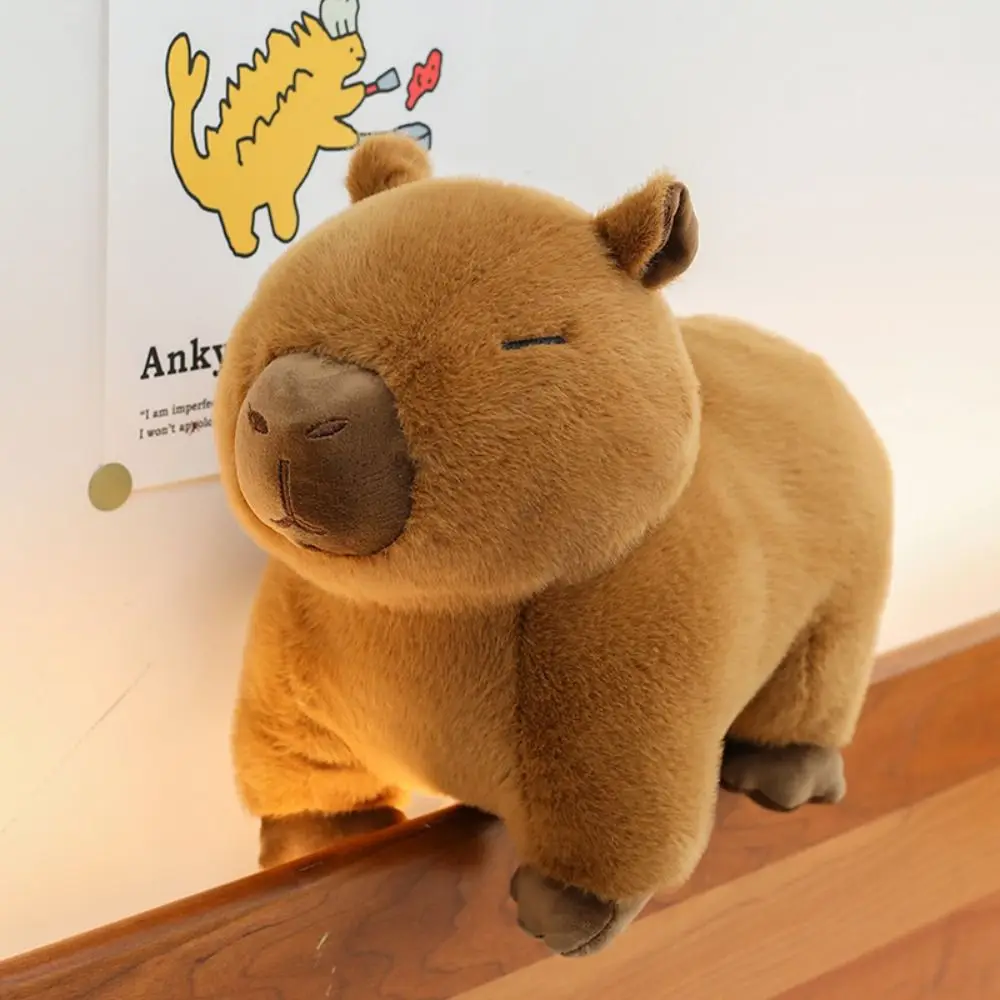 

Cute Fluffy Capybara Plush Toy Simulation Cartoon Capybara Plush Doll Soft 30cm Capibara Anime Fluffty Toy Christmas