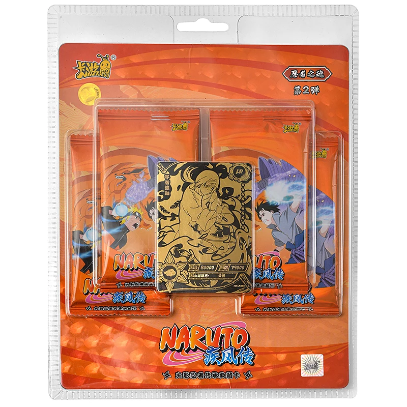 KAYOU Genuine Naruto Cards Anime Naruto Blind Box Collection Card