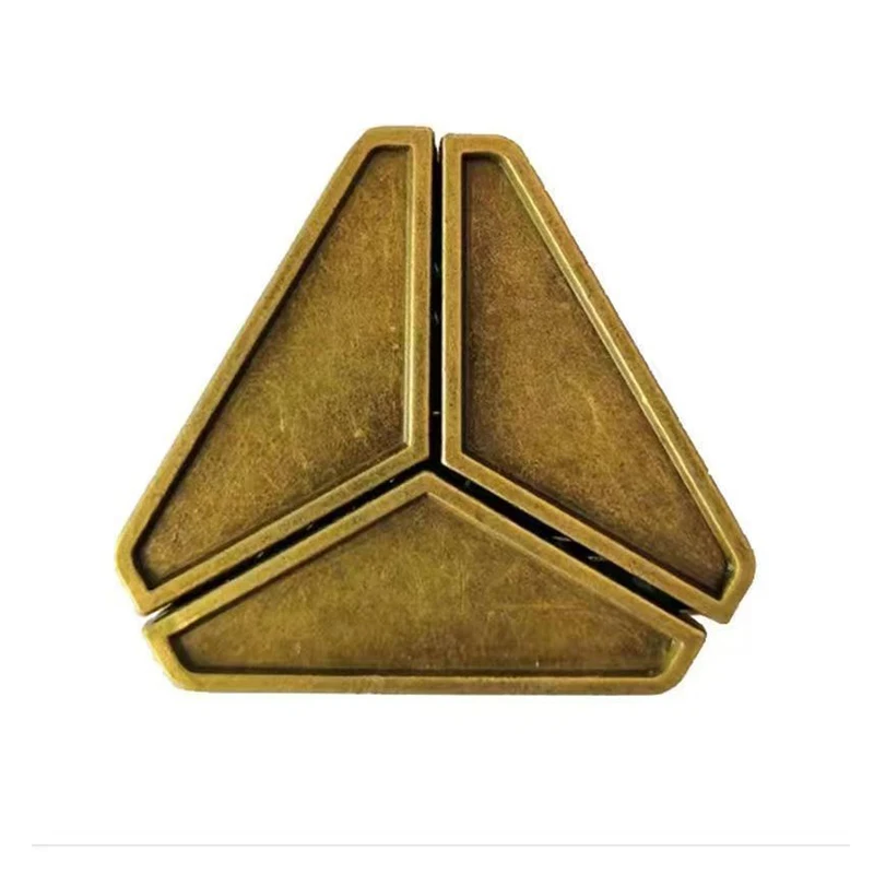 Triangle Lock Puzzle IQ Logic Test Disentanglement Unlock Interlocking Magic Trick Gifts Metal Brain Teasers for Kids and Adults
