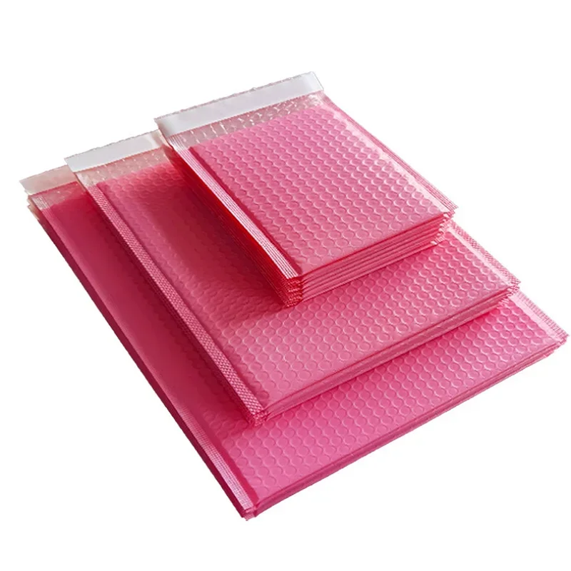 10Pcs Color Bubble Bag Bare Pink Co Extrusion Film Bubble Envelope Garment Packaging Bubble Foam Bag Fast Delivery Bag