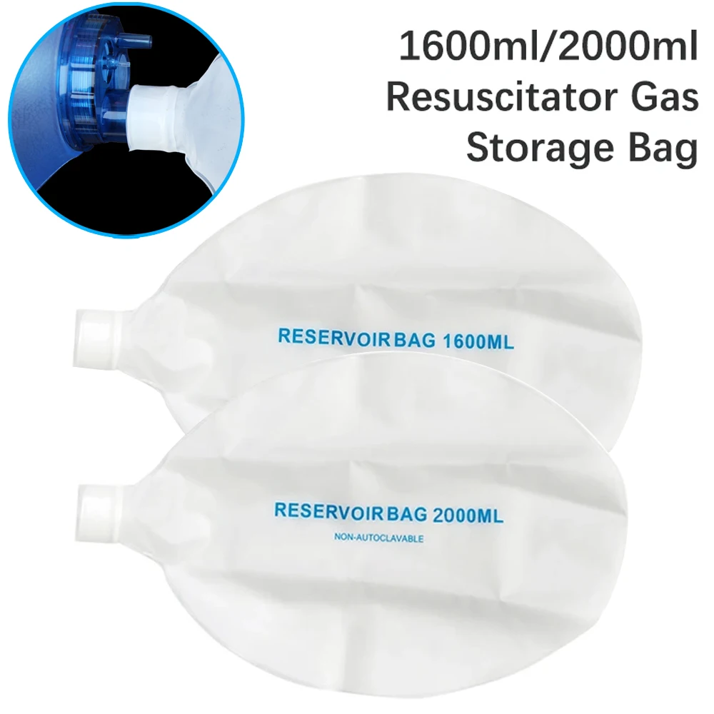 

1PC Portable Adult/Child/Infant Resuscitation Bags 2000ml/1600ml Reservoir Bag Emergency Self-help Rescue Tool White