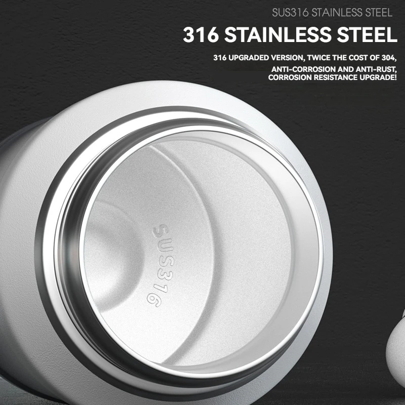 

Thermos Water Bottle With Straw Handle Cup 316 Stainless Steel Flask Large Capacity Vacuum Insulated Tumbler