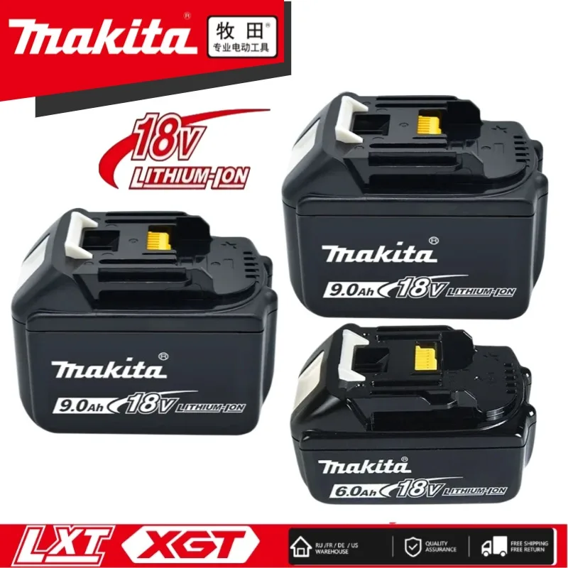 

With LED Charger Rechargeable Battery 18 V 6.0Ah Lithium ion for Makita 18v Battery 6Ah BL1840 BL1850 BL1830 BL1860 LXT400