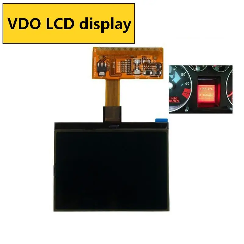 VDO LCD Display Screen Dashboard OBD2 Car Diagnostic Tool Accessories LCD Instrument Display Screen for VW/Audi A3 A4 A6