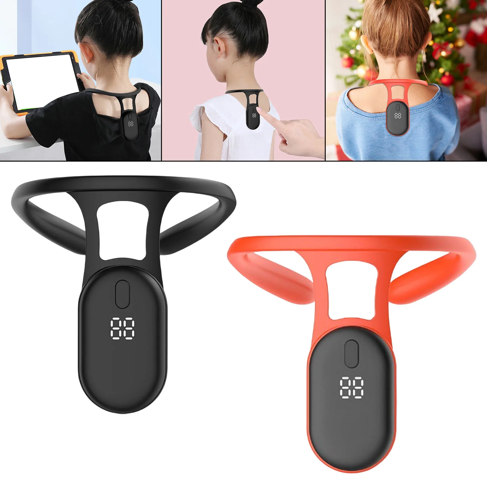 Mericle Ultrasonic Lymphatic Soothing Neck Posture Correction Neck Massager Instrument Lymphatic Drainage Device for Neck