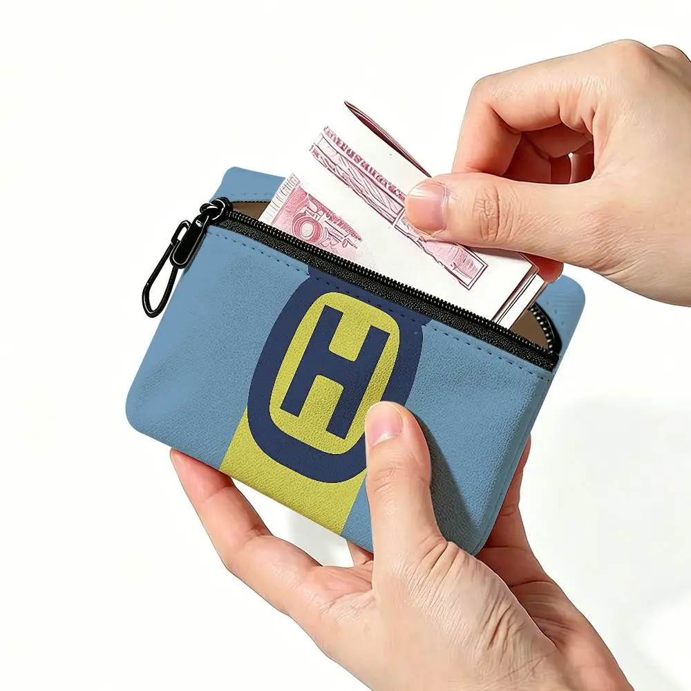 H-Husqvarna Logo Waterproof Oxford Cloth Zipper Wallet Portable Hanging Small Coin Purse For Travel view 3