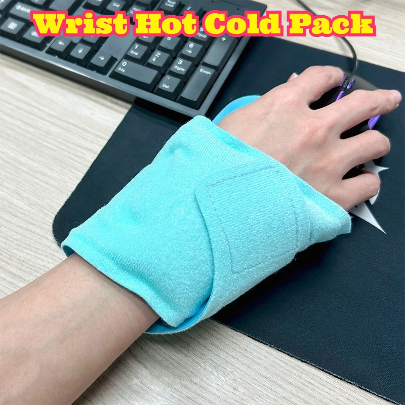 

Wrist Ice Pack Reusable Hot Cold Therapy Gel Pack Integrated Wrap Pain Relief Swelling Reduction Joint Injury Recovery Sprain