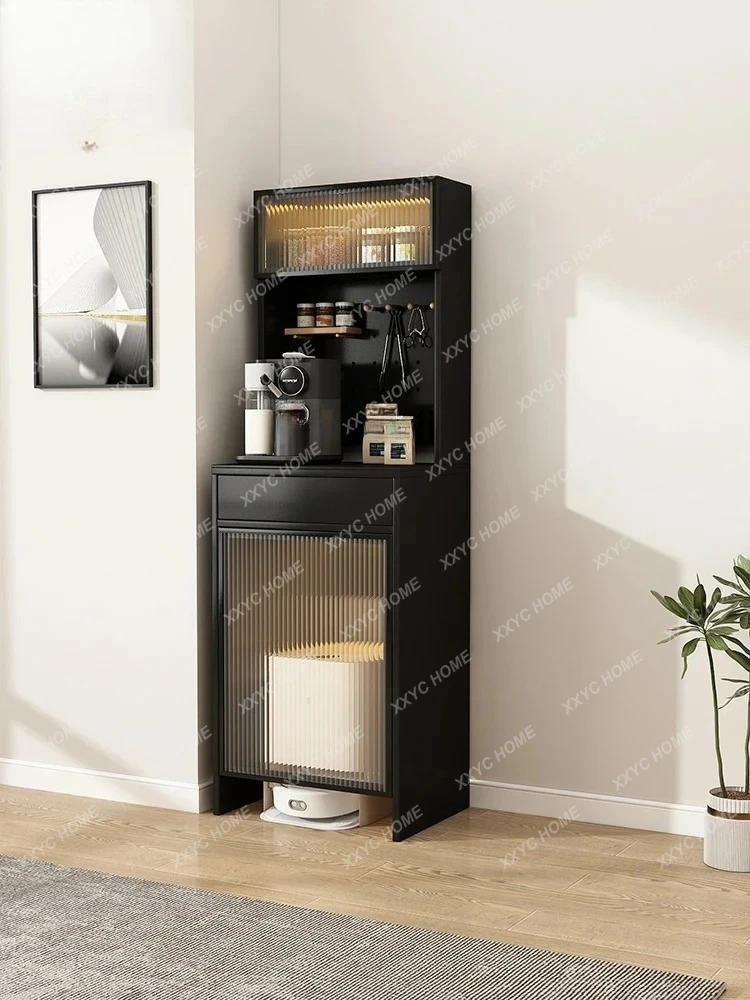 Solid Wood Sweeping Robot Storage Cabinet Partner Storage Cabinet Housekeeping Cabinet Storage Organizer Boycase Movable