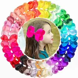 Gorgorão fita clipe de cabelo, 6 polegadas, tamanho grande, nó arco artesanal, acessórios boutique para meninas, moda, diy, 1pcs