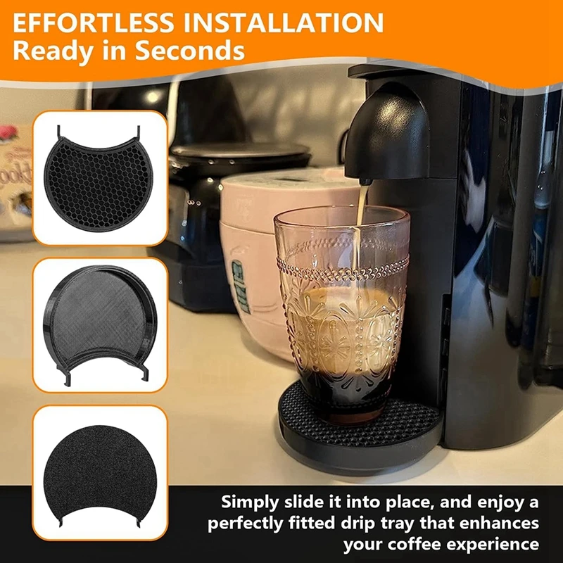 A65T Drip Tray Replacement for Nespresso Vertuo Plus - Honeycomb Coffee Catch Tray Spill Catcher Pan
