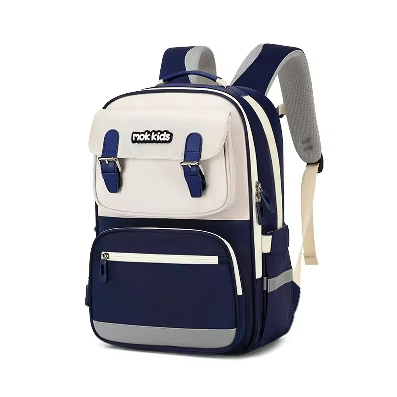 AOK New Arrival British Style16 Inches School Backpack Girls Boys Kids School Bags Students Backpacks Spinal Protection Mochilas