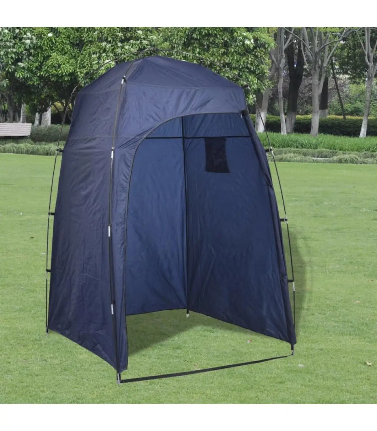 Portable private enclosures and shower tent for shower/toilet/dressing room blue