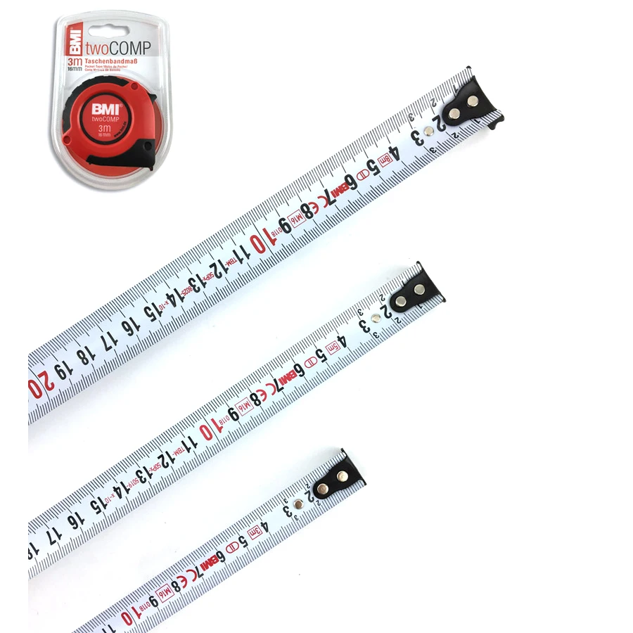 BMI High Precision Tape Measure Ruler EC Class Ⅱ Resistant to Falling Woodworking Tool 2m/3m/5m/8m 472 Series