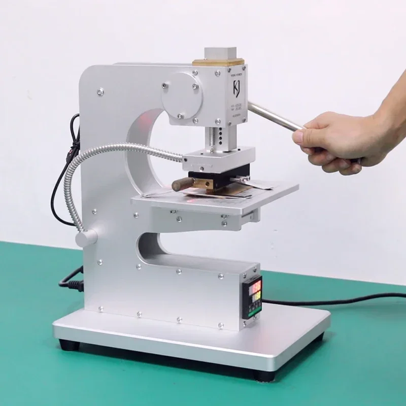 

new Manual bronzing machine Electronic eye DIY hot stamping Hot press Finished leather Handmade leather goods