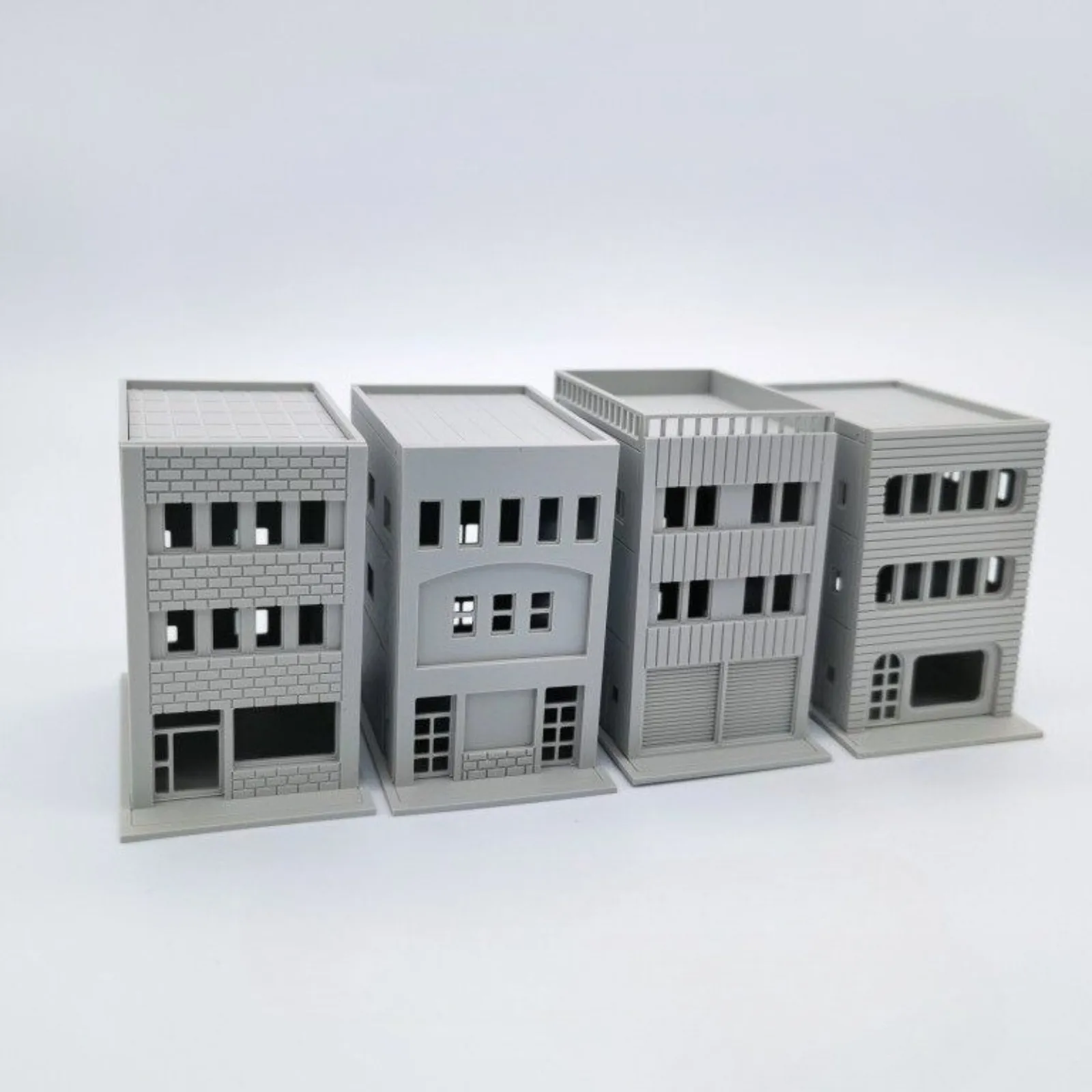 1/150 Scale Diorama Japanese Architectural Model City Street High Rise Scene Model Sand Table Scene Building Accessories
