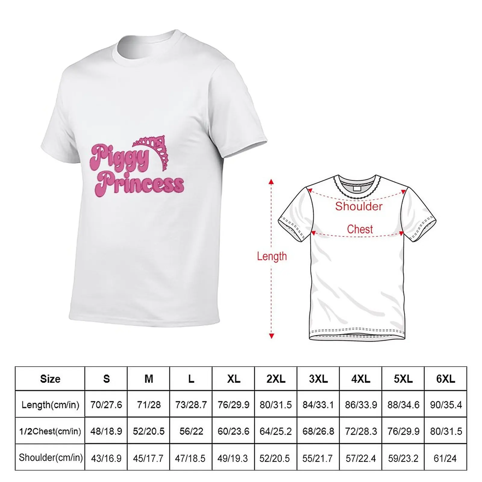 New Piggy Princess T-Shirt boys t shirts funny t shirt T-shirt for a boy summer top plain white t shirts men