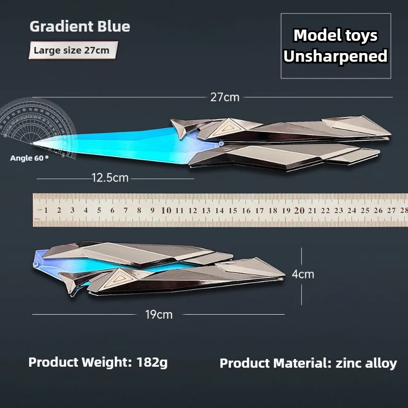 Valorant ナイフシンギュラリティ 2.0 ゲーム周辺小道具モデル蝶折り目金属おもちゃナイフ装飾品グッズギフト男の子のため