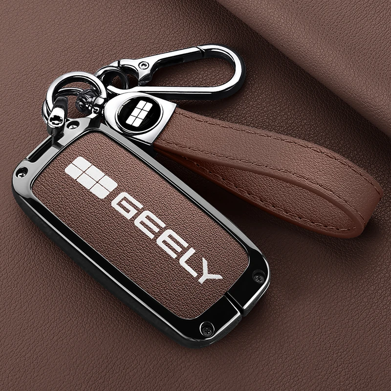 Remote KeyChain Shell For Geely EX5 Proton e.MAS 7 Galaxy Starship 7 EM-i L7 E8 Holder Accessories Car Fob Key Cover Case Set