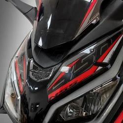 3D Resin Motorcycle Front Fairing Sticker for Honda Forza NSS 350 2023-2024