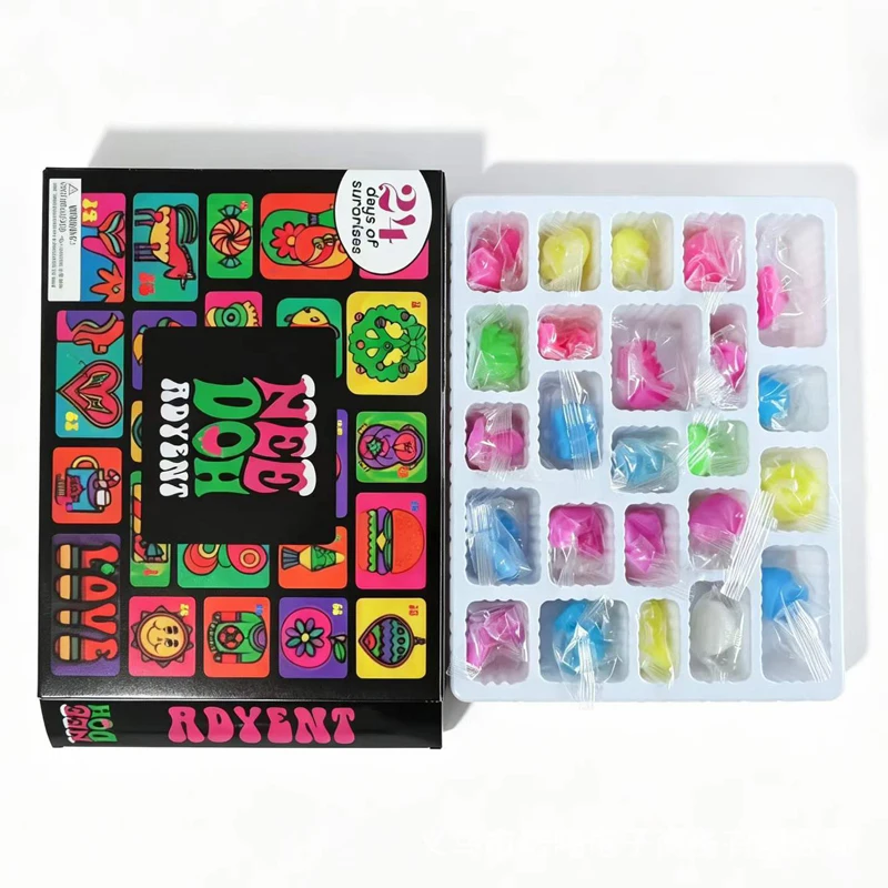 Needoh's new Christmas countdown calendar in 2026, treasure hunt, New Year's surprise, blind box toy party and holiday gift.