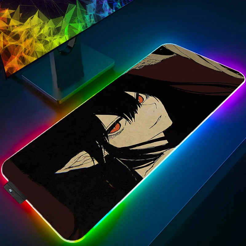 

RGB Mouse pad Anime Girls Computer Laptop Anime Keyboard Mouse Mat Large LED Mouse pad Keyboards Gamers Decoracion Desk Mat