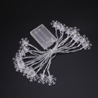 5M 50 Lights Models LED Lights Christmas Snowflake Shape Festival Light String without (White Light)