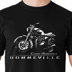 T Shirt for bonneville motorcycle fans long or short sleeves