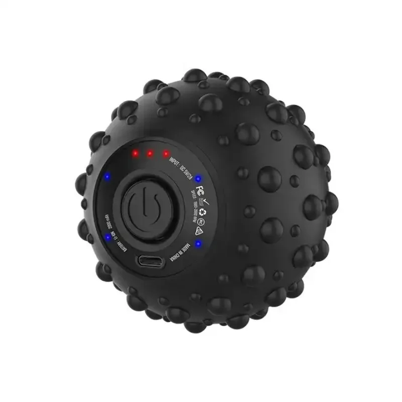 Vibrierender Massage ball 4-Gang hoc hinten sive Fitness-Yoga-Massage rolle zur Linderung von Muskels pannung Schmerz druck Massage bälle