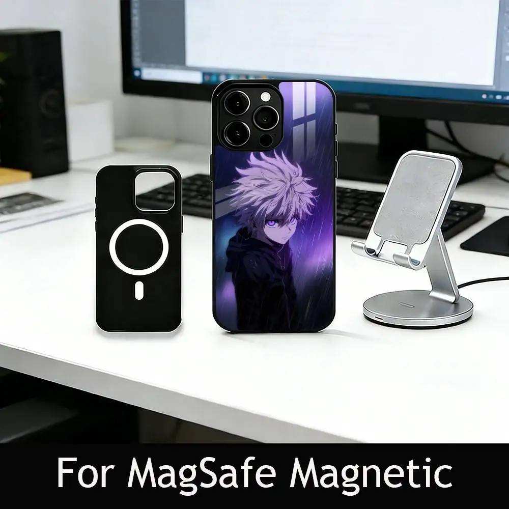 H-Hunter K-Killua Z-Zoldyck Phone Case For iPhone17,16,15,14,13,12,11 Plus,Pro Magnetic with Magsafe Wireless Charging